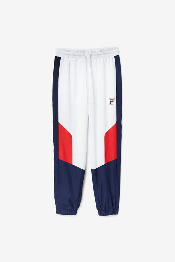 Fila Cyril Men's Pants - White/Navy/Red,NZ 426-12897